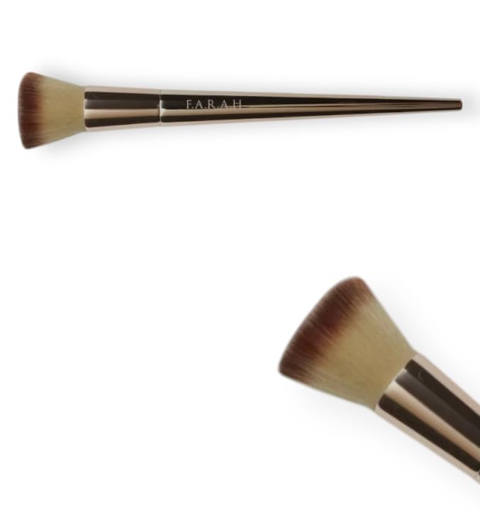 F.A.R.A.H® Flat Foundation Brush 615F - Vegan Bristles, Precision Foundation Application for an Airbrushed Finish Beauty & Personal Care F.A.R.A.H