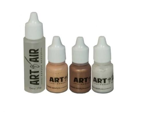 Art of Air Professional Airbrush Cosmetic Makeup System/Fair to Medium Shades 6pc Foundation Set with Blush, Bronzer, Shimmer and Primer Makeup Beauty & Personal Care Art of Air