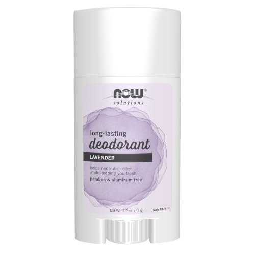 NOW Solutions Lavender Body Deodorant Stick, 2.2 Ounces, Paraben-Free, Long-Lasting Odor Eliminating Protection Beauty and Personal Care NOW Foods