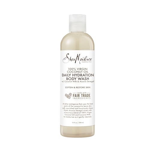 SheaMoisture Daily Hydration Body Wash 100% Virgin Coconut Oil Cleanser for All Skin Types Skin Care to Soften & Restore Skin 13 oz Beauty & Personal Care Shea Moisture