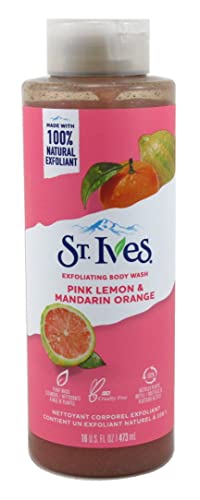St Ives Body Wash 16 Ounce Pink Lemon & Mandarin Orange (473ml) (Pack of 3) Beauty & Personal Care St. Ives