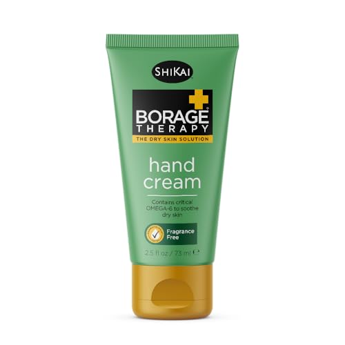 ShiKai Borage Therapy Hand Cream (2.5 oz) | Fragrance Free Moisturizer for Hands & Body | Fast Relief Lotion for Dry Skin | With Oatmeal & Shea Beauty & Personal Care ShiKai