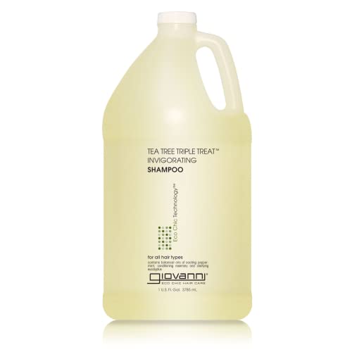 GIOVANNI Tea Tree Invigorating Shampoo, Clarifying Shampoo, 128 fl oz