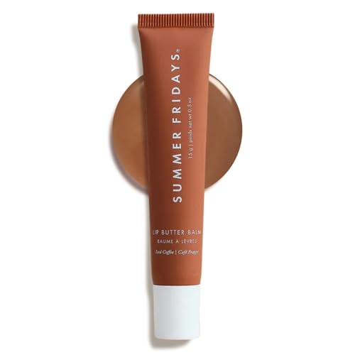 Summer Fridays Tinted Lip Butter Balm - Conditioning Vegan Lip Balm for Instant Moisture, Shine & Hydration - Sheer-Tinted, Soothing Skincare - Iced Beauty & Personal Care Summer Fridays