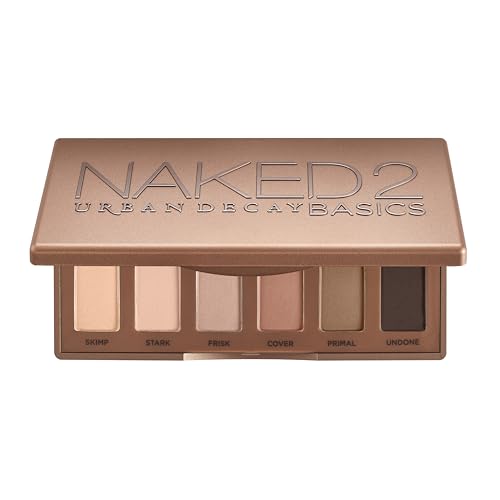URBAN DECAY Naked 2 Basics Mini Eyeshadow Palette - 6 Matte Neutral Shadows, Long-lasting Wear, Multi-Use Powder for Eye, Contour, Brows Beauty and Personal Care URBAN DECAY Default Title