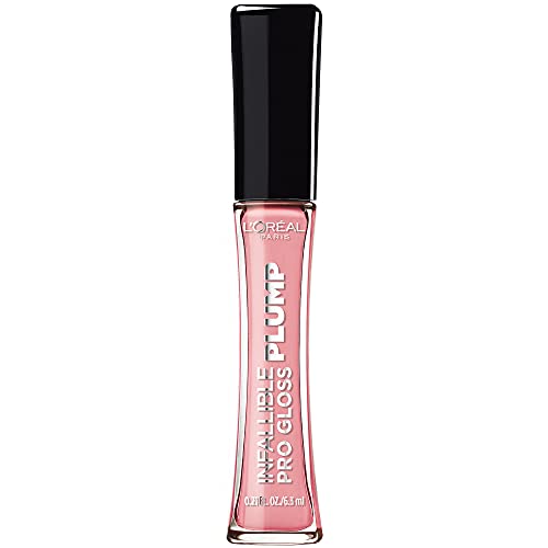 L'Oreal Paris Infallible Pro Gloss Plump Lip Gloss with Hyaluronic Acid, Long Lasting Plumping Shine, Lips Look Instantly Fuller and More Plump Beauty & Personal Care L'Oreal Paris