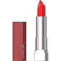 Maybelline Color Sensational Lipstick, Lip Makeup, Cream Finish, Hydrating Lipstick, Nude, Pink, Red, Plum Lip Color, On Fire Red, 0.15 oz; (Packaging Beauty & Personal Care MAYBELLINE