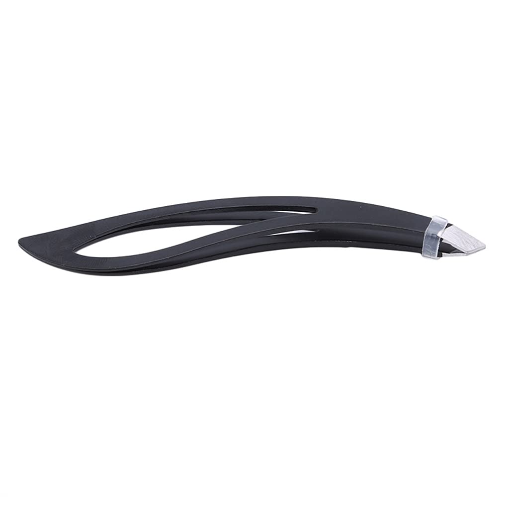 Black Eyebrow Tweezers Professional Stainless Steel Slanted Flat Point Tip Hair Removal Eye Brow Beauty and Personal Care PNAWLLCF