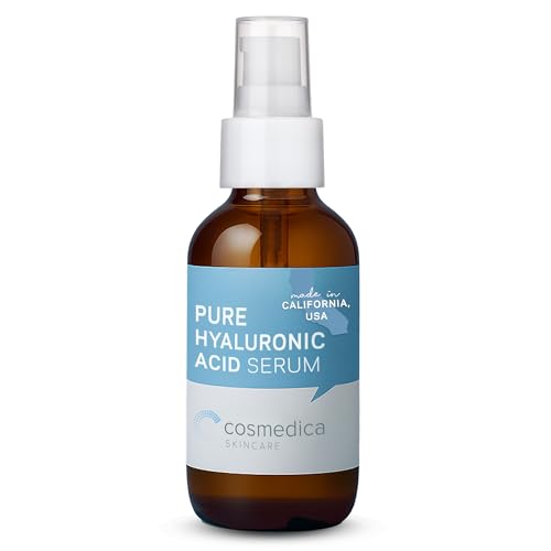 Cosmedica Hyaluronic Acid Serum for Skin - 4 Fl. Oz Hydrating Facial Moisturizer with Anti-Aging Skin Care Properties. Beauty and Skin Care Beauty & Personal Care Cosmedica Skincare