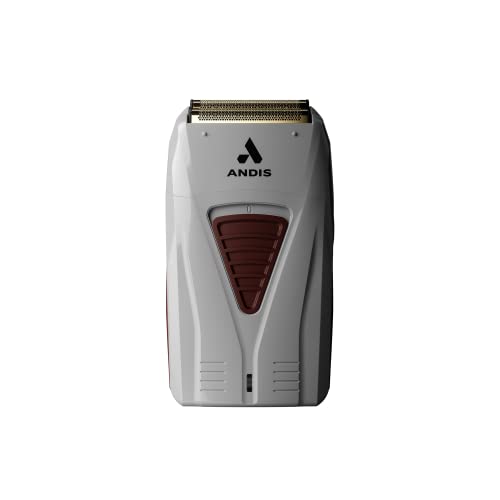 Andis TS-1 17235 Pro Foil Lithium Titanium Foil Shaver, Cord/Cordless, Smooth Shaving Cordless Shaver with Charger, Gray Beauty and Personal Care Andis Default Title