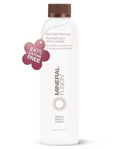 Mineral Fusion Nail Polish Remover - Acetone-Free Nail Care with Natural Solvents - Non Drying Liquid Formula - 6 fl oz Beauty & Personal Care Mineral Fusion