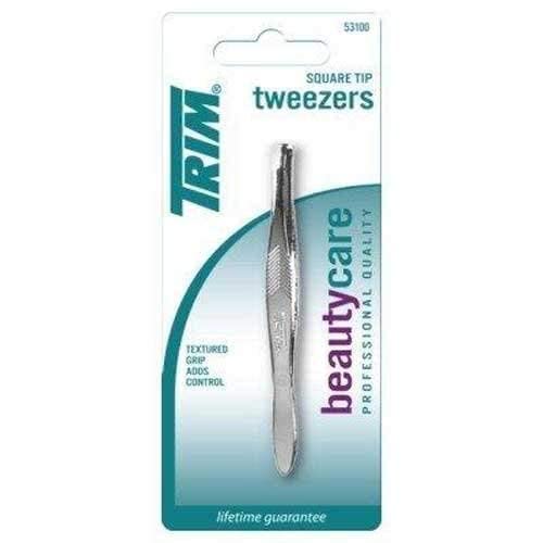 Trim Tweezr Square Size Ea Trim Square Tip Tweezers, 1 Count (Pack of 6) Beauty & Personal Care Trim