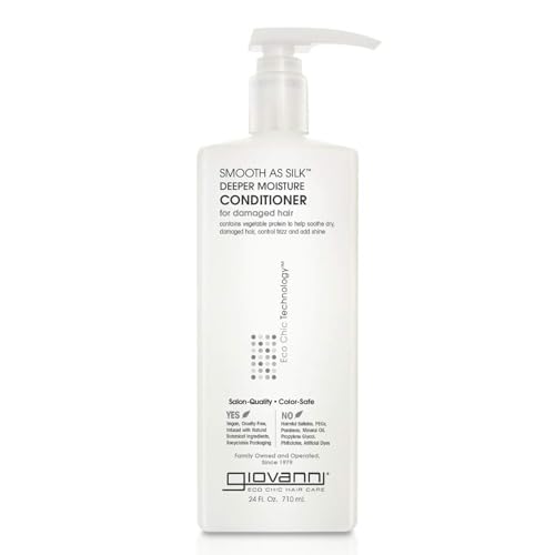 GIOVANNI Smooth as Silk Conditioner, 24 fl oz (Pack of 1)