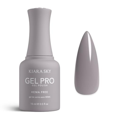 KIARA SKY Gel Pro HEMA-Free Gel Nail Polish | Full Coverage, 28+ Day Wear, Self-Leveling, UV/LED Soak-Off, 0.5 fl oz | Stone Cold #103