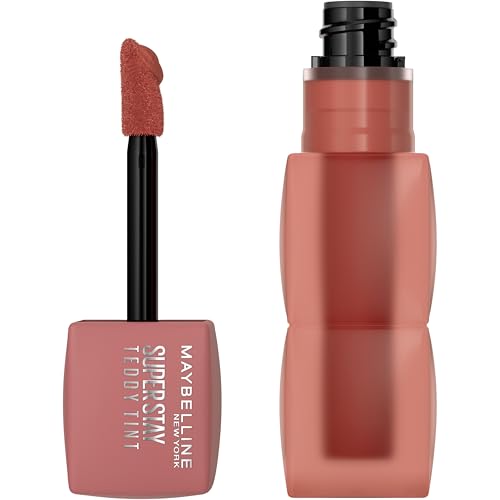 MAYBELLINE Super Stay Teddy Lip Tint, Long Lasting Matte Lipstick for Up To 12HR Wear, Kitten Heel, 1 Count