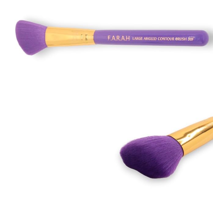 F.A.R.A.H Professional Pro Precision Luxurious Blender Brush 30F - Premium Makeup Brushes (Purple) Beauty & Personal Care F.A.R.A.H