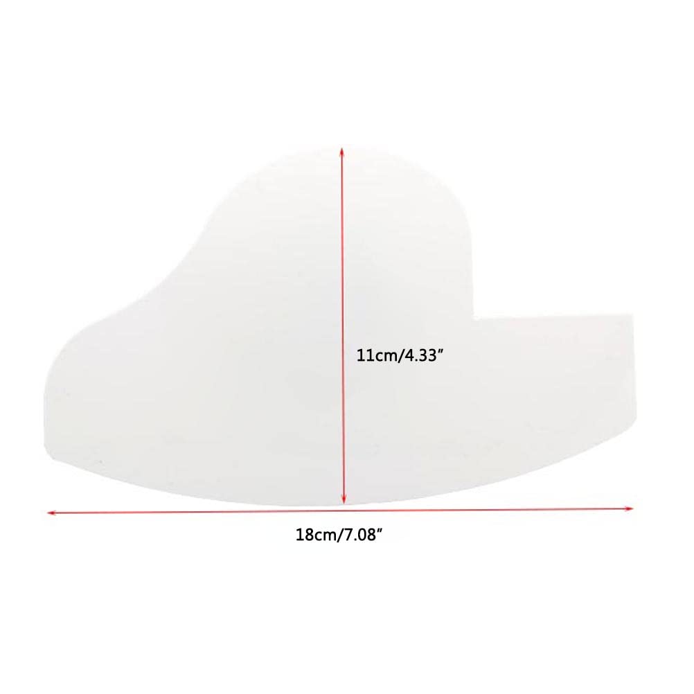 Hairline Enhancing Card Barber Line Up Beard Shaping Template, Hair Styling Tool for Edges and Crisp Lines with Color White (1) Beauty and Personal Care Zerone