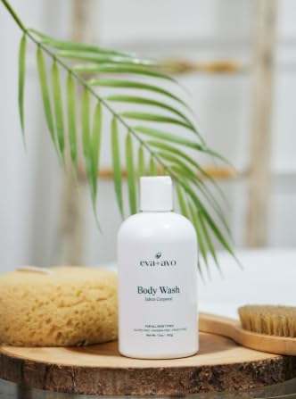 Eva + Avo Rosemary Scented Body Wash, Natural Ingredient Daily Cleanser for All Skin Types, Gentle Shower Body Wash for Women & Men, 12 Fl Oz (Pack Beauty & Personal Care Eva + Avo