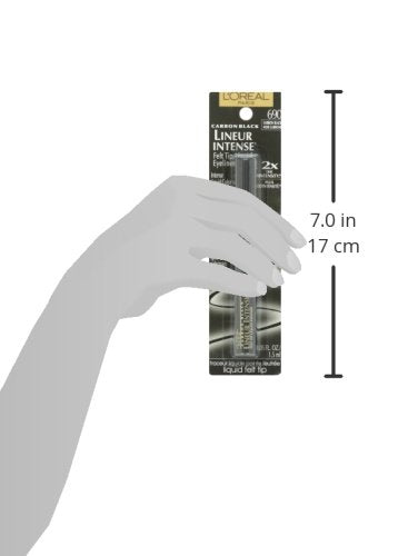L'Oréal Paris Lineur Intense Felt Tip Liquid Eyeliner, Carbon Black, 0.05 fl. oz. Beauty & Personal Care L'Oreal Paris