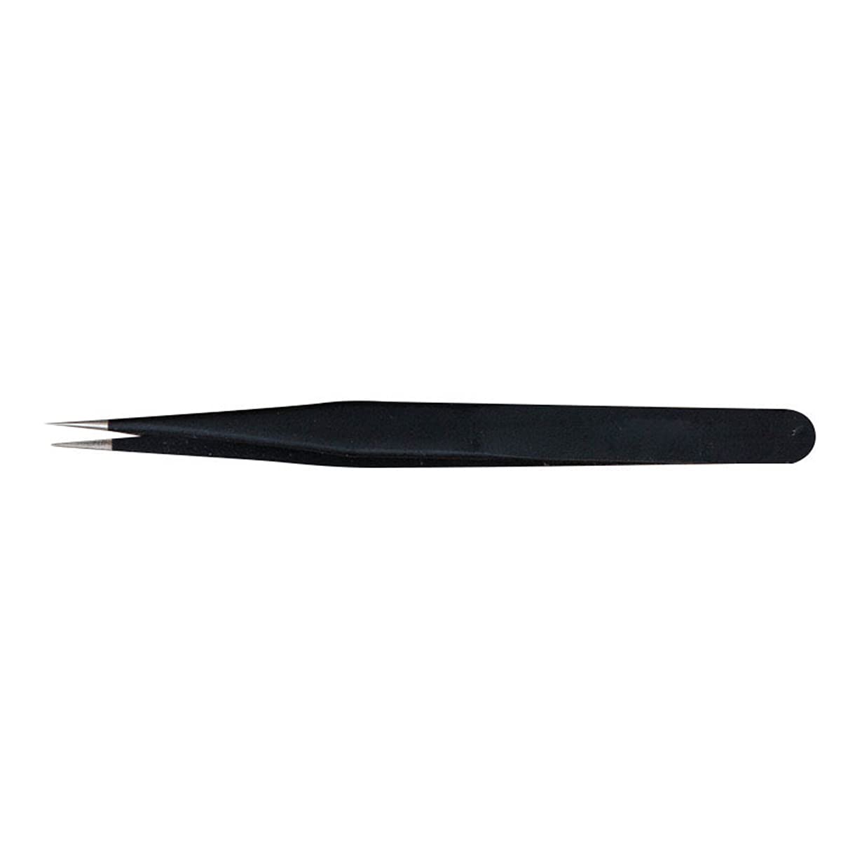 Eyelash Extension Tweezers ESD-15 Stainless Steel Tweezers, Used for Eyelash Extension, Manual Calibration Straight Tweezers (Black) 1pcs Beauty and Personal Care Edinstry