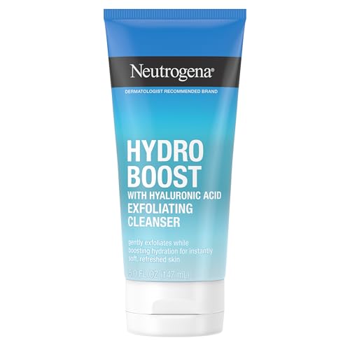 Neutrogena Hydro Boost Gentle Exfoliating Daily Facial Cleanser with Hyaluronic Acid, Face Wash Clinically Proven to Increase Skin's Hydration Level Beauty & Personal Care Neutrogena