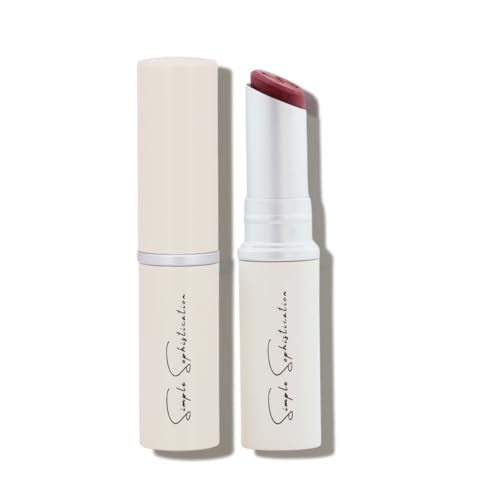 Natural Lip Balm - 100% Grass-fed Beef Tallow, Argan Oil, CoQ10, Astaxanthin, Hyaluronic Acid - Moisturizing, Organic - Made in USA (Cool Rose) Beauty and Personal Care Simple Sophistication