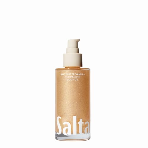 Saltair Shimmering Body Oil - Scented Dry Oil Moisturizer with Light-Reflecting Pearl Pigments - Moisturizing Glow for All Skin Types - Salt Water Beauty and Personal Care Saltair Default Title