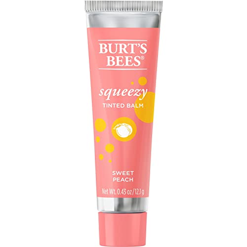 Burt's Bees 100% Natural Origin Squeezy Tinted Lip Balm, Sweet Peach, 0.43 Ounce Squeeze Tube Beauty and Personal Care Burt's Bees
