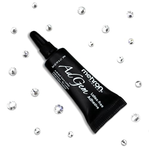 Mehron Makeup AdGem Adhesive | Rhinestone Glue | Latex-Free Eyelash Glue | Body Adhesive .17 fl oz (5 ml)