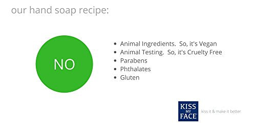 Kiss My Face Fragrance Free Liquid Hand Soap - Vegan and Cruelty Free Hand Wash Soap - 9 fl oz Bottle with Pump Dispenser (Fragrance Free, Pack of 6) Beauty & Personal Care Kiss My Face