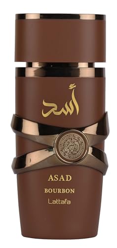 Lattafa Asad Bourbon for Unisex Eau de Parfum Spray, 3.4 Ounce / 100 ml Beauty and Personal Care Lattafa Default Title