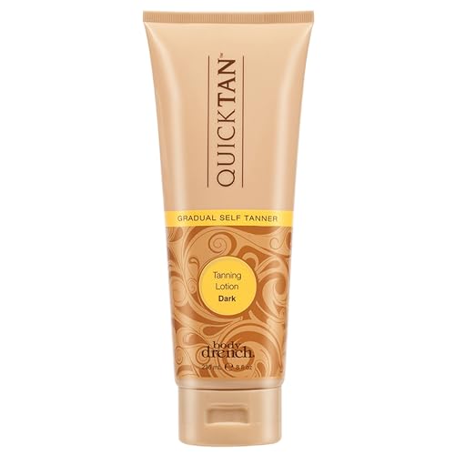 Body Drench Quick Tan Self Tanner Body Lotion - Sunless Tanning Lotion for Women, Natural-Looking Self Tan, Dark, 8 fl oz Beauty & Personal Care Body Drench