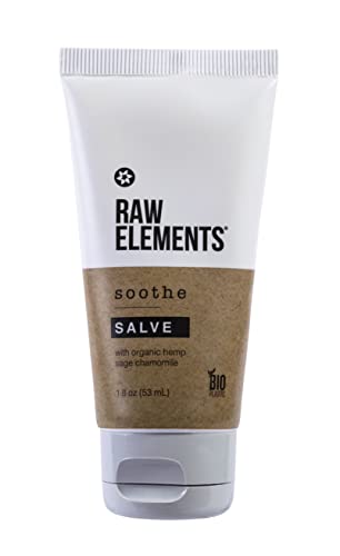 Raw Elements All Season Face + Body Skin Salve - Heal and Rejuvenate with Shea Butter, Hemp, and Chamomile in Bio-Resin Travel Size Body Lotion, 1.8 Beauty & Personal Care Raw Elements
