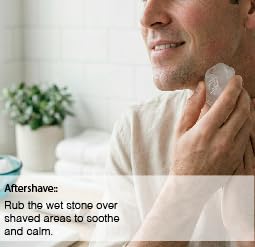 Alum Stone, Handmade 100% Pure Natural - Multipurpose Deodorant, Aftershave & Astringent, Odor Control, Razor Burn Relief & Skin Soothing - Unscented Beauty and Personal Care The Spirit Of The Forest
