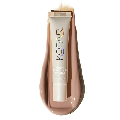 Kopari Lip Love Moisture Balm in Nude Beige SPF 30 - Mineral Zinc Oxide Tinted Lip Sunscreen, Ceramide Barrier-Boosting Hydration, Clean Vegan, 0.35 Beauty and Personal Care Kopari