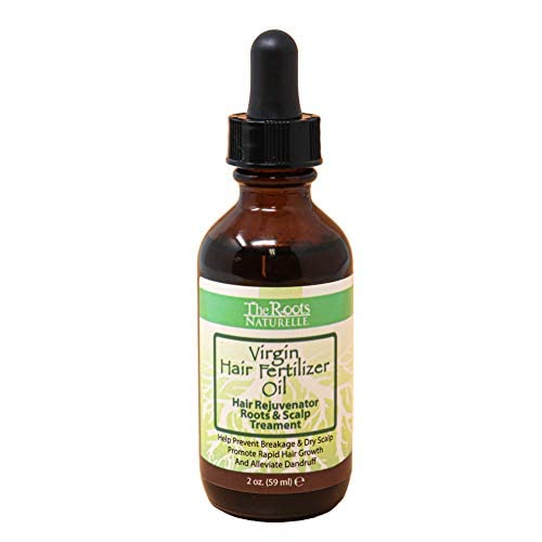Virgin Hair Fertilizer Oil - Roots and Scalp Treatment for Thinning or Breaking Hair | Enriched with Jamaican Black Castor Oil