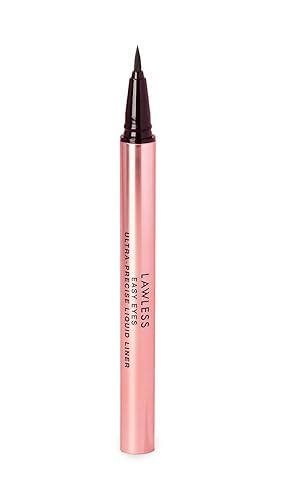 Lawless Women's Easy Eyes Ultra Precise Liquid Liner, Caviar, Black, 0.011 Fl Oz Beauty & Personal Care Lawless