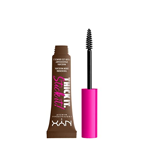 NYX PROFESSIONAL MAKEUP Thick It Stick It Thickening Brow Mascara, Eyebrow Gel - Brunette Beauty & Personal Care NYX PROFESSIONAL MAKEUP