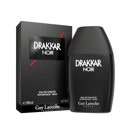 Guy Laroche Drakkar Noir, Iconic Designer Fragrance, Intense & Powerful Eau de Toilette, Fougere Blend & Aromatic Spices, Long Lasting Mens Cologne Beauty & Personal Care Guy Laroche
