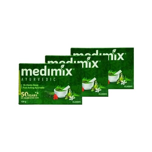 MediMix Real Ayurvedic Soap 125g (Pack of 3) Beauty & Personal Care Medimix
