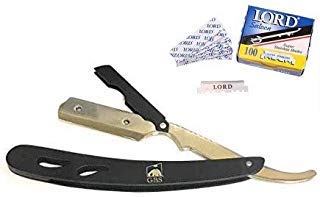 G.B.S Folding Barber Straight Edge Razor, Single and Compatible Stainless-steel Sharp, Pack of 20 Beauty and Personal Care G.B.S