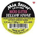Mia Secret Professional Nail System Micro Glitter - .25 oz (Yellow Stone) Beauty & Personal Care Mia Secret