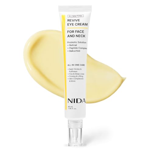 NIDA Revive Eye Cream For Face And Neck | Probiotics Lystate Solution, Retinal, Peptide Complex, Bakuchiol | Wrinkles, Fine Lines, Cell Turnover, Firm Beauty and Personal Care NIDA Default Title