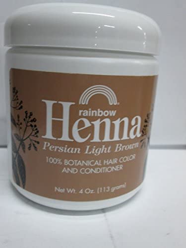 RAINBOW RESEARCH HENNA,PERSIAN LIGHT BROWN, 4 OZ Pack of 2 Beauty & Personal Care Rainbow Research
