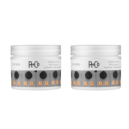 R+Co Control Flexible Paste | Strong Hold + Natural Finish | Vegan + Cruelty-Free | 2.2 Oz (Pack of 2) Beauty & Personal Care R+Co