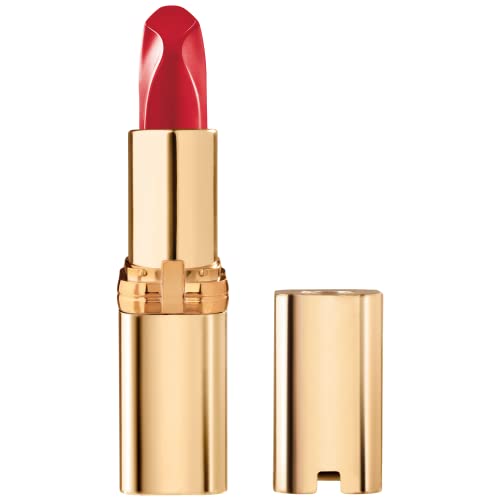 L'Oreal Paris Colour Riche Red Lipstick, Long Lasting, Satin Finish Smudge Proof Lipstick with Hydrating Argan Oil & Vitamin E, Reds of Worth, Lovely Beauty & Personal Care L'Oreal Paris