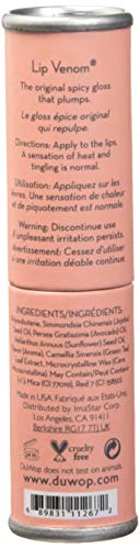 DuWop Cosmetics Original Lip Venom - Lip Plumping Gloss to Plump and Moisturize, Pink (1-Pack) Beauty & Personal Care DuWop