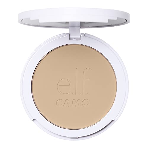 e.l.f. Camo Powder Foundation, Lightweight, Primer-Infused Buildable & Long-Lasting Medium-to-Full Coverage Foundation, Light 280 N Beauty & Personal Care e.l.f.