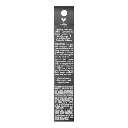 e.l.f. Love Triangle Lip Filler Liner, 2-in-1 Lipliner Pencil For Sculpting & Filling, Long-Lasting Intense Color, Vegan & Cruelty-Free, Red Beauty & Personal Care e.l.f.