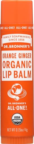 Dr Bronner's, Lip Balm Orange Ginger Organic, 0.15 Ounce Beauty and Personal Care Dr. Bronner's